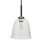 Hello Honey® Robert Stevenson Lighting Landry 11" Black & Nickel Seedy Glass & Metal Ceiling Light